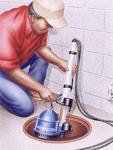 how to fit a sump pump